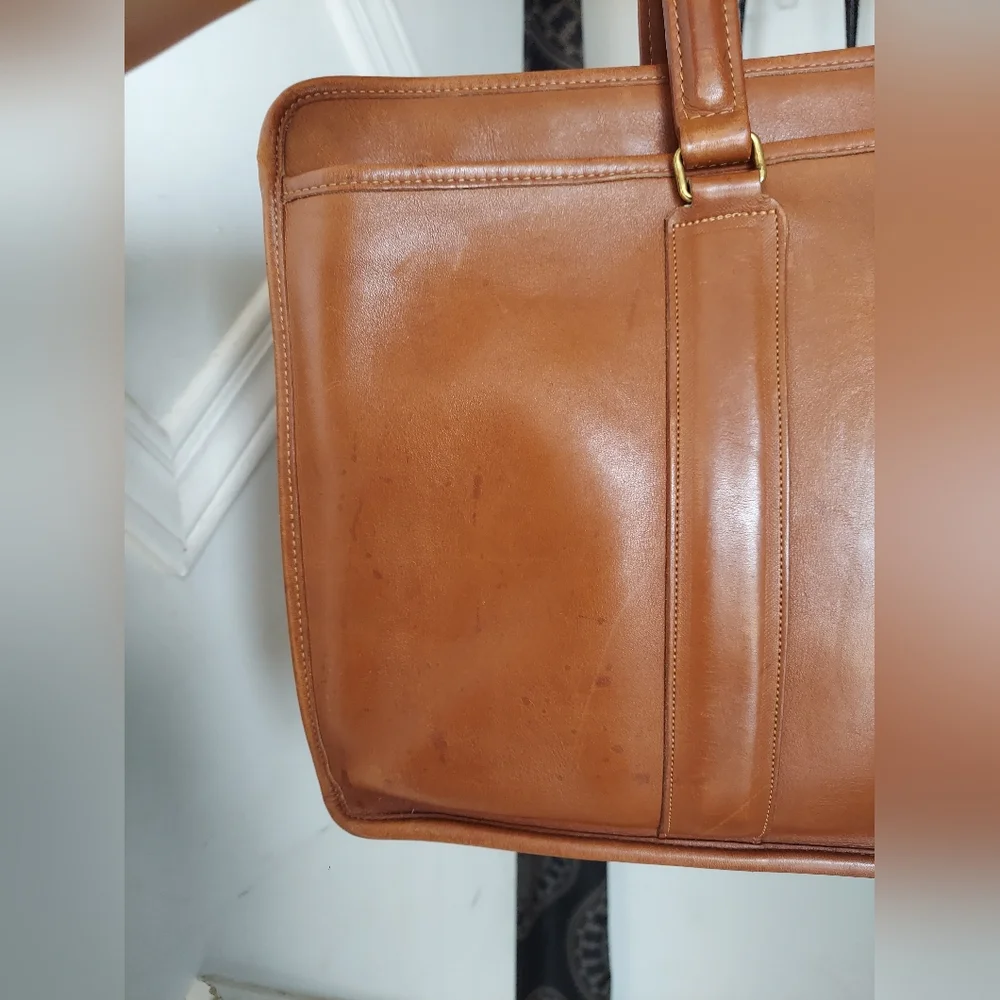 Vintage Coach British Tan Embassy Briefcase 5090🤎🧡 - Picture 5 of 16